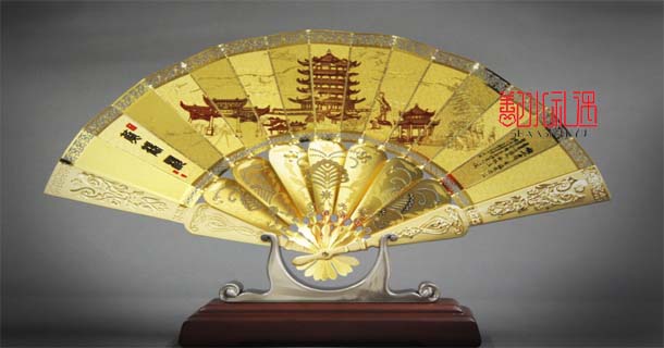 黄鹤楼折扇纪念品