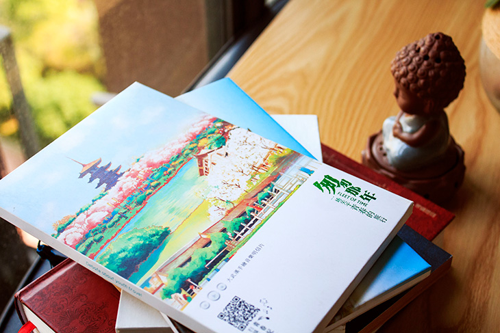 校园明信片，绘画与设计的融合